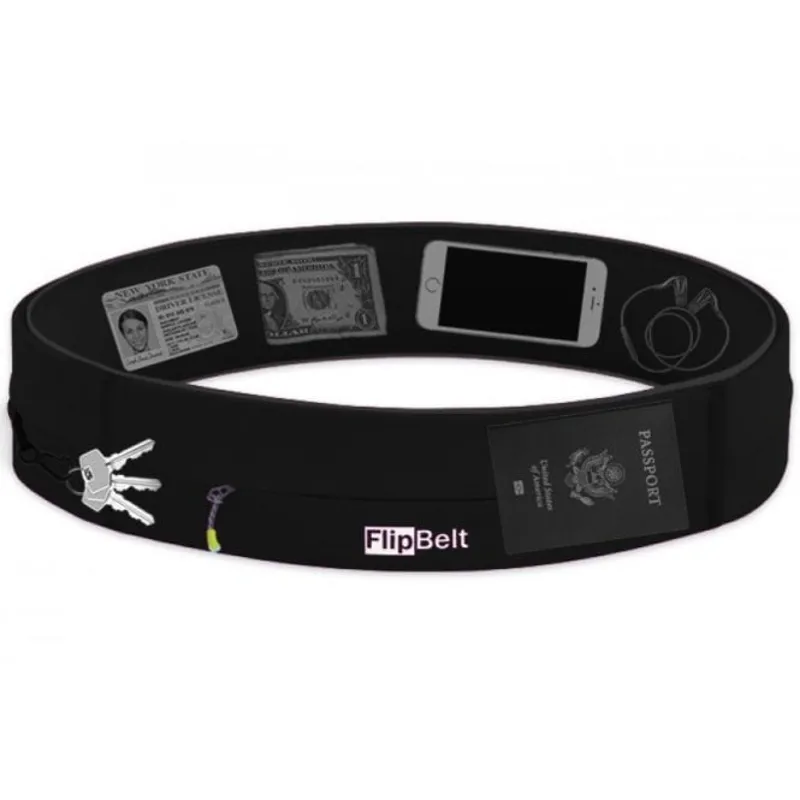 Flipbelt Zipper Edition Running Belt Black-1